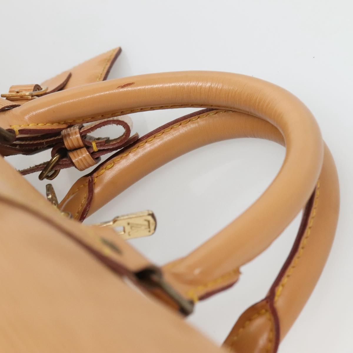 LOUIS VUITTON Epi Keepall 50 Boston Bag Beige M42941 LV Auth MX411