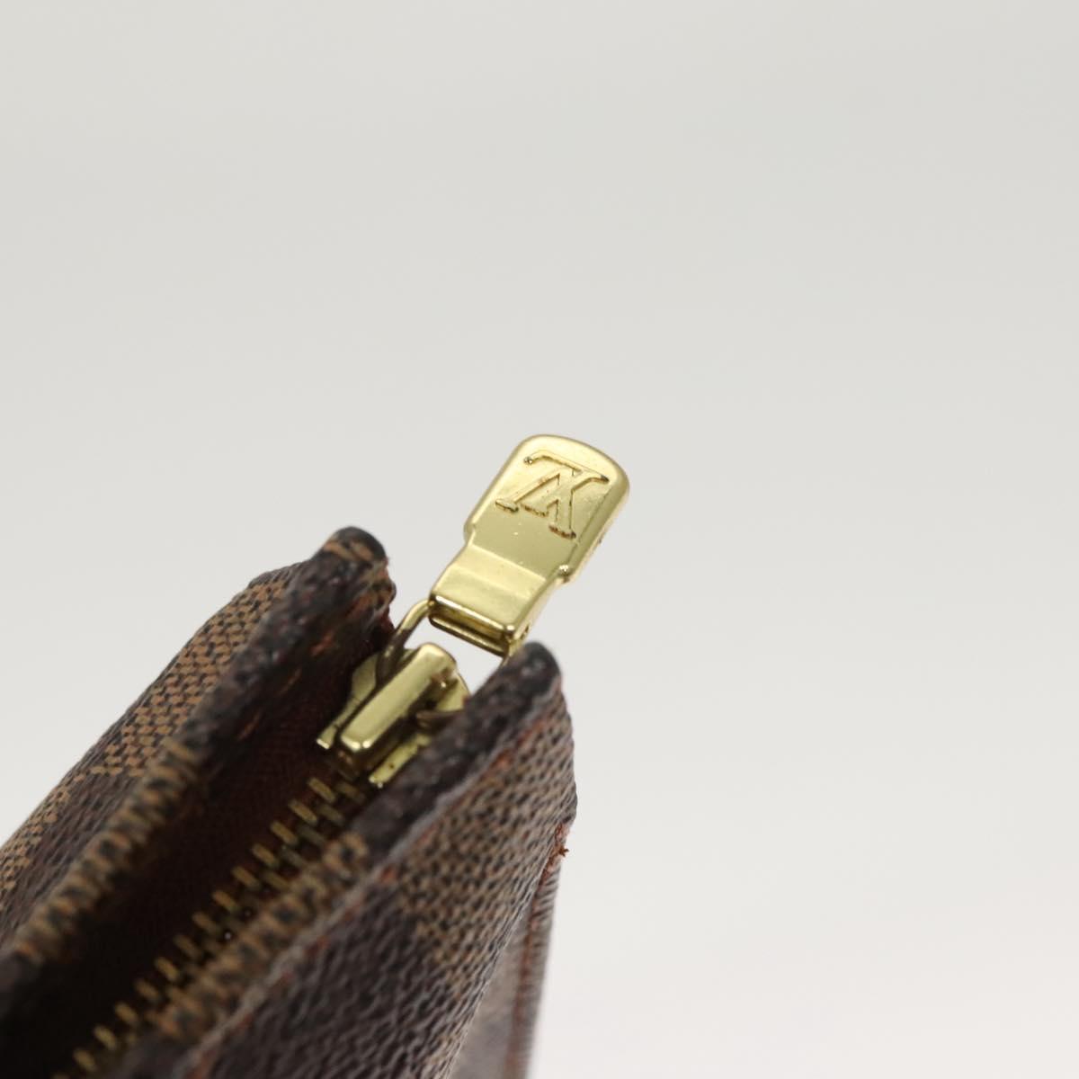 LOUIS VUITTON Damier Ebene Poche Toilette 26 Pouch N47543 LV Auth MX437