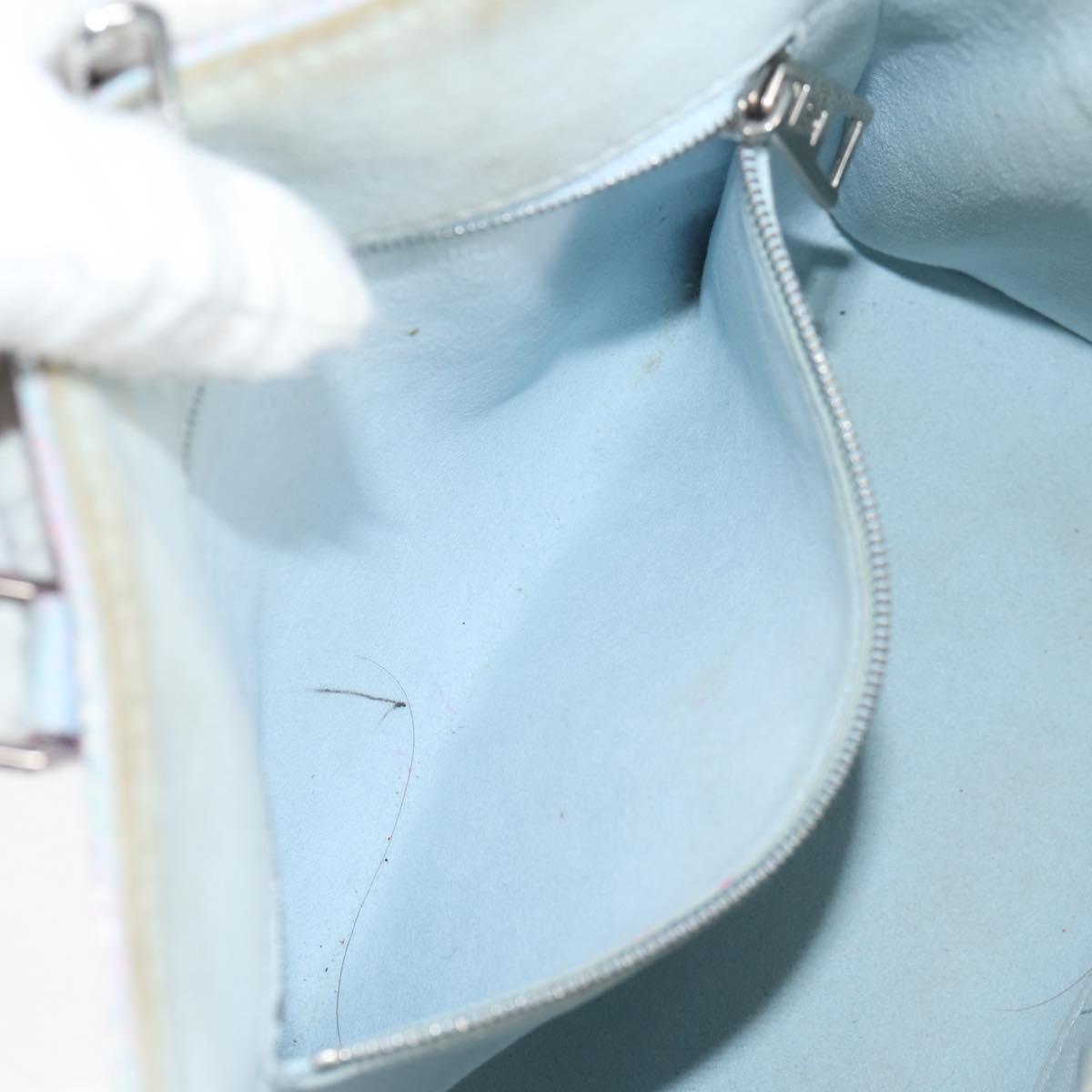 LOUIS VUITTON Monogram Empreinte On The Go PM Bag 2way Blue M46067 Auth MX449M