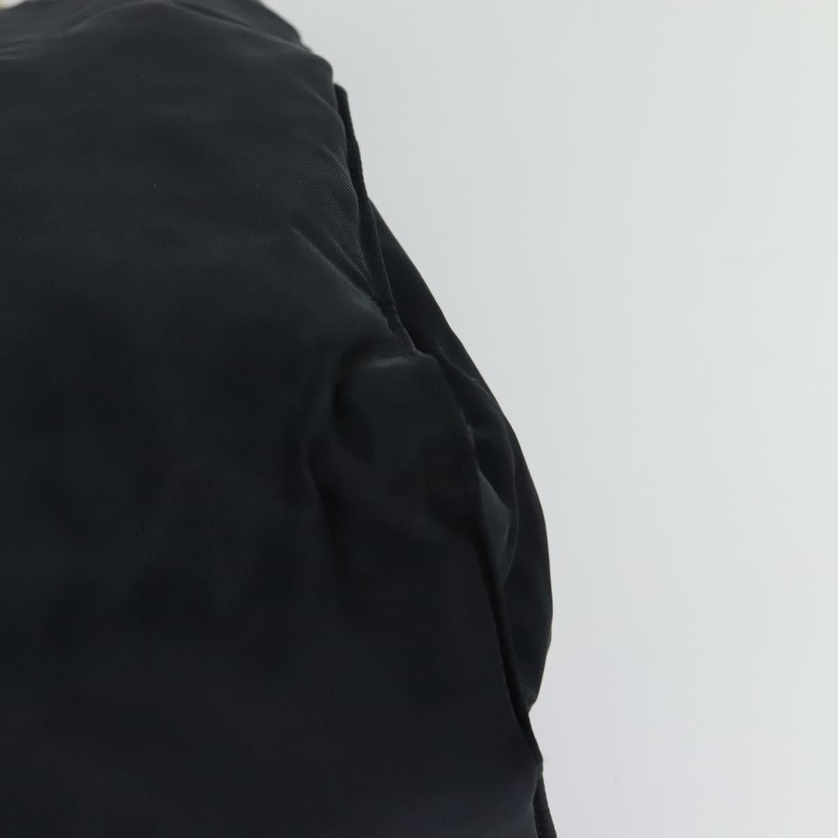 PRADA Tote Bag Nylon Navy Gold Auth MX480