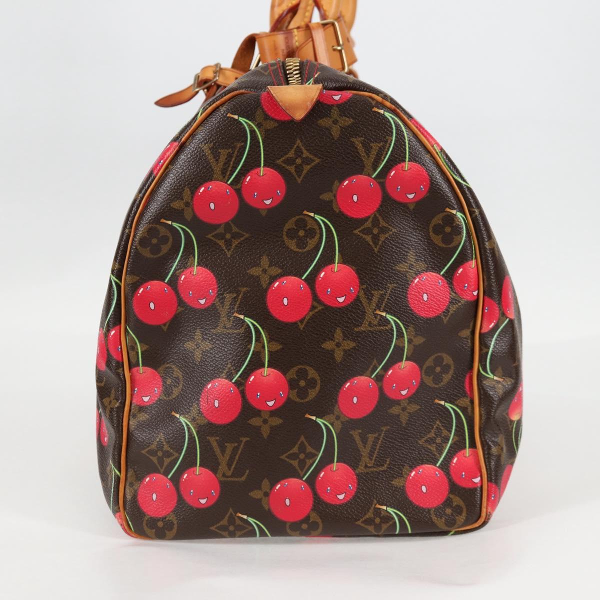 LOUIS VUITTON Monogram Cherry Keepall 45 Boston Bag M95011 LV Auth MX506V