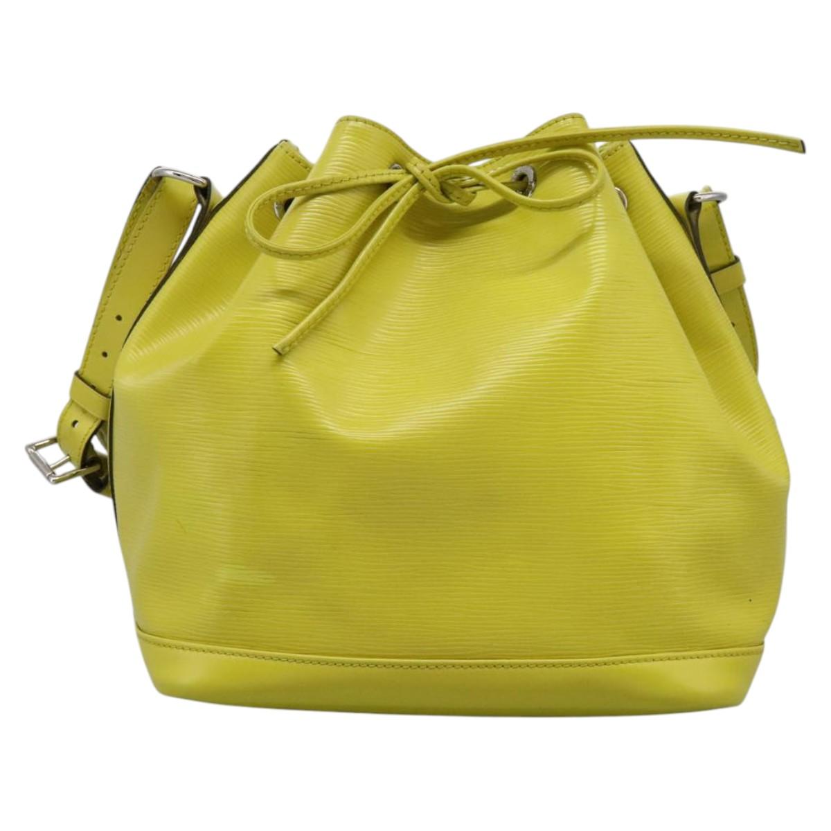LOUIS VUITTON Epi Petit Noe Shoulder Bag Pistachian M40969 LV Auth MY014