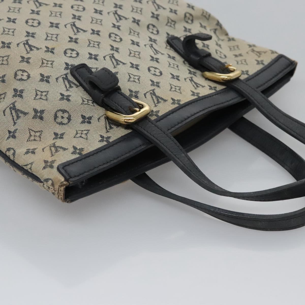 LOUIS VUITTON Monogram Mini Françoise Tote Bag 2way Blue M92208 LV Auth MY037