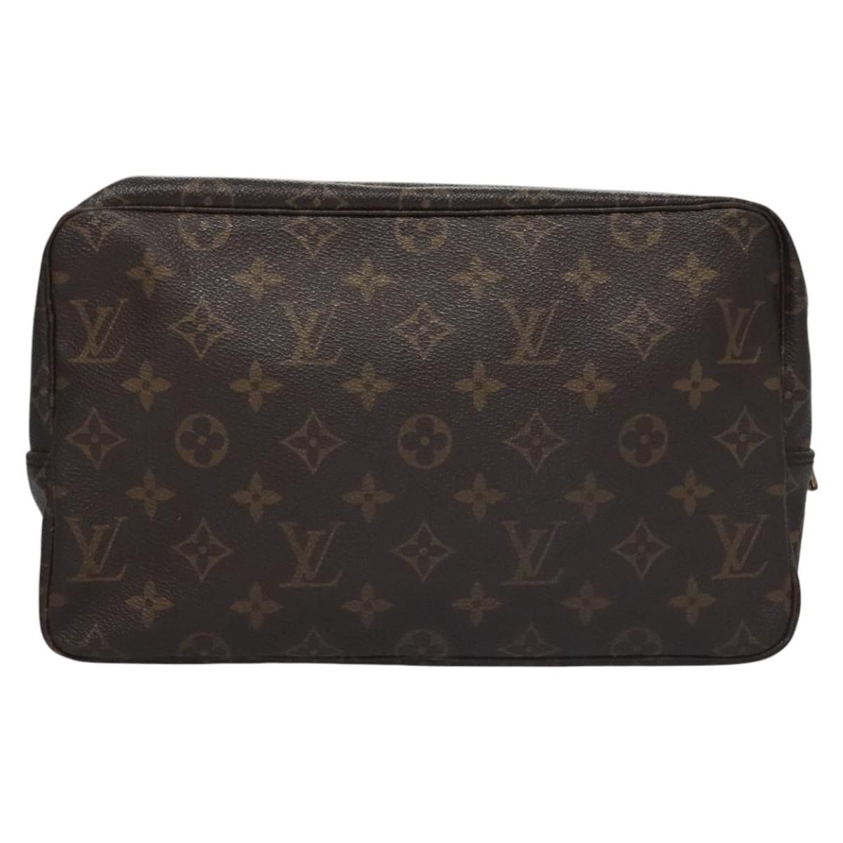 LOUIS VUITTON Monogram Trousse Toilette 28 Clutch Bag M47522 LV Auth MY040