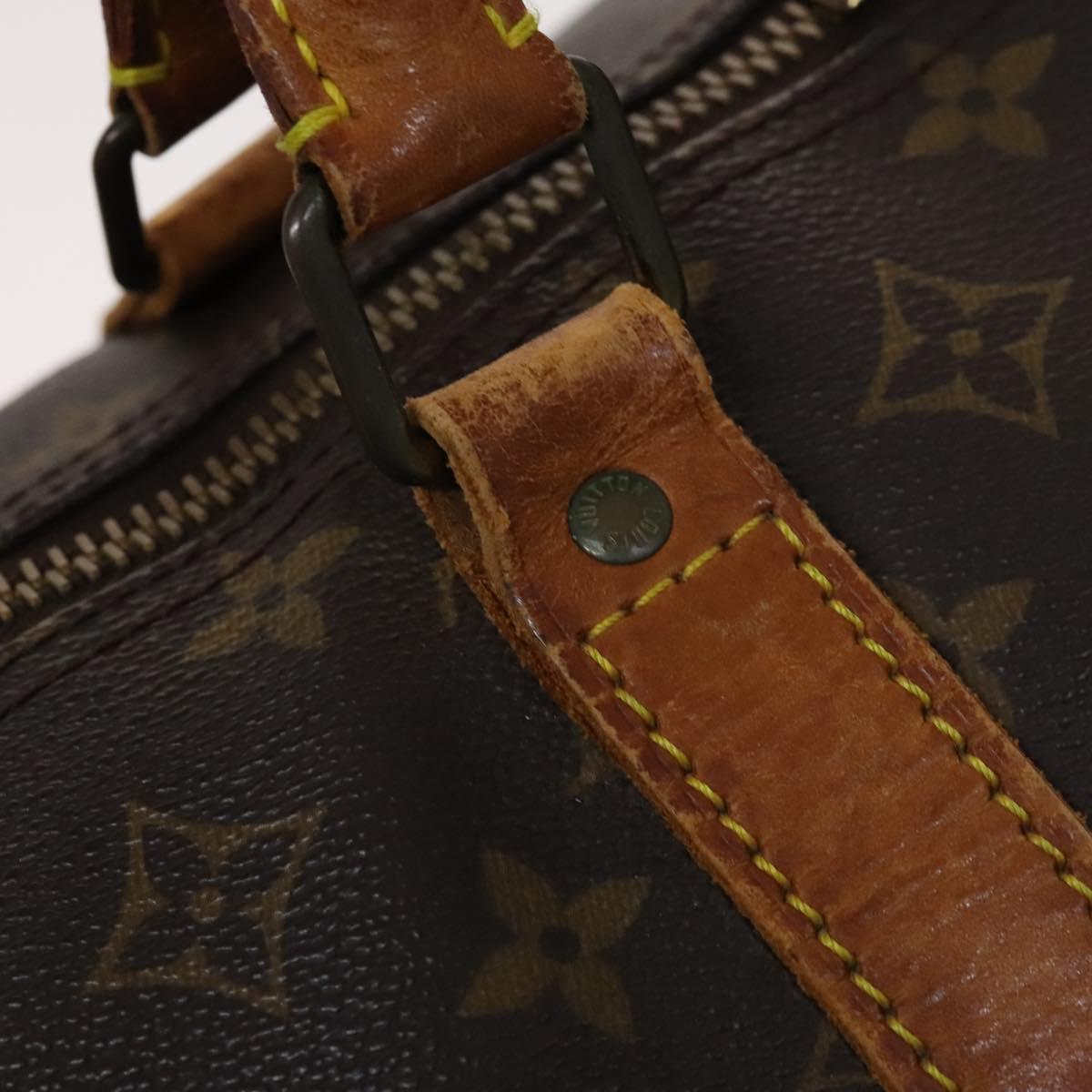 LOUIS VUITTON Monogram Keepall Bandouliere 60 Boston Bag M41412 LV Auth MY053