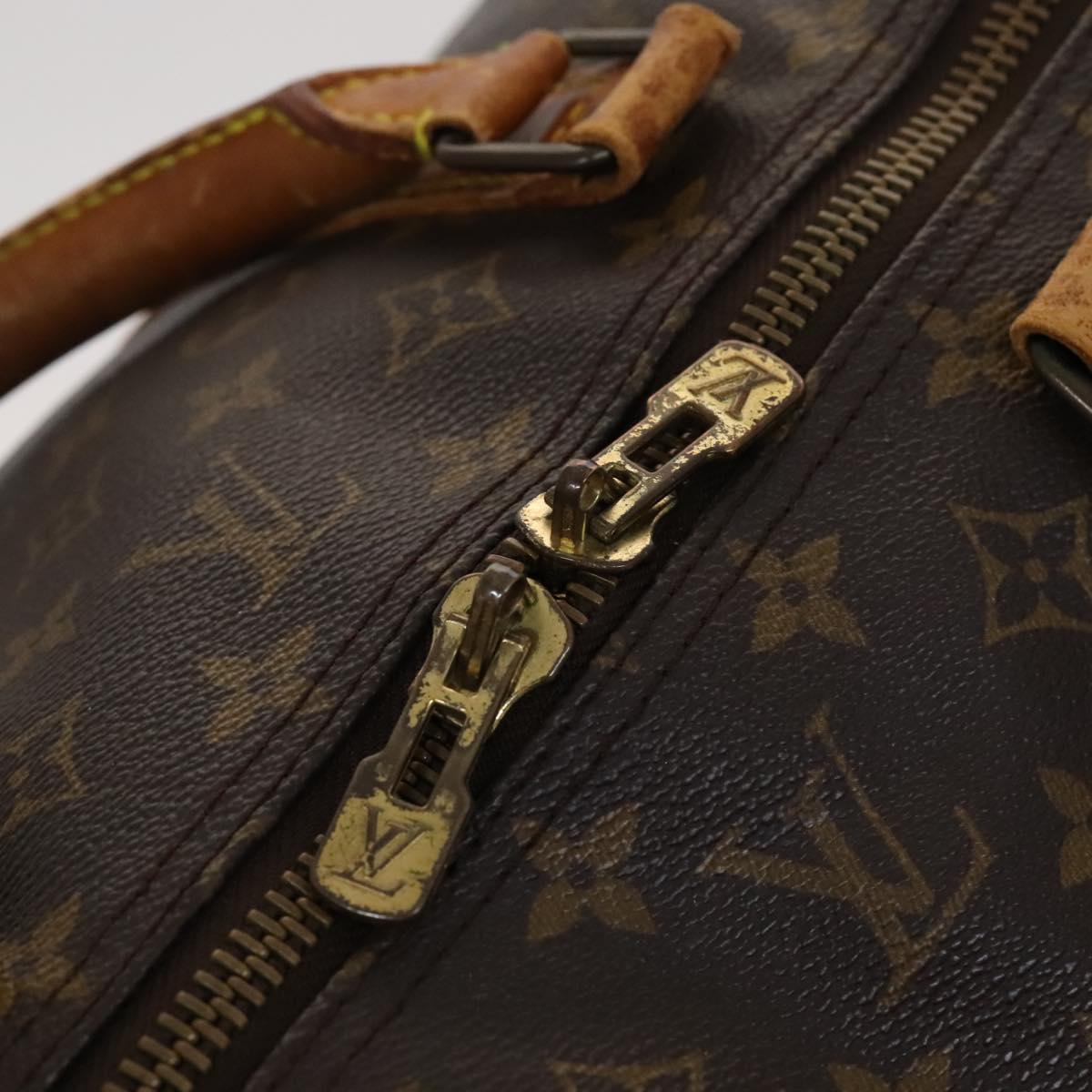 LOUIS VUITTON Monogram Keepall Bandouliere 60 Boston Bag M41412 LV Auth MY053