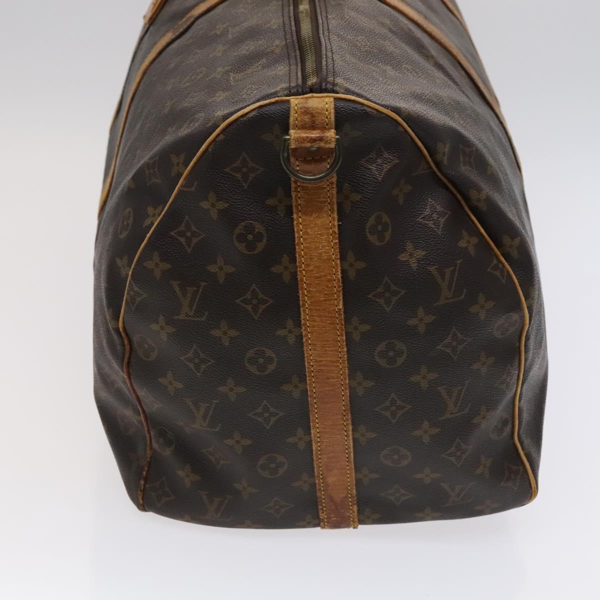 LOUIS VUITTON Monogram Keepall Bandouliere 60 Boston Bag M41412 LV Auth MY053