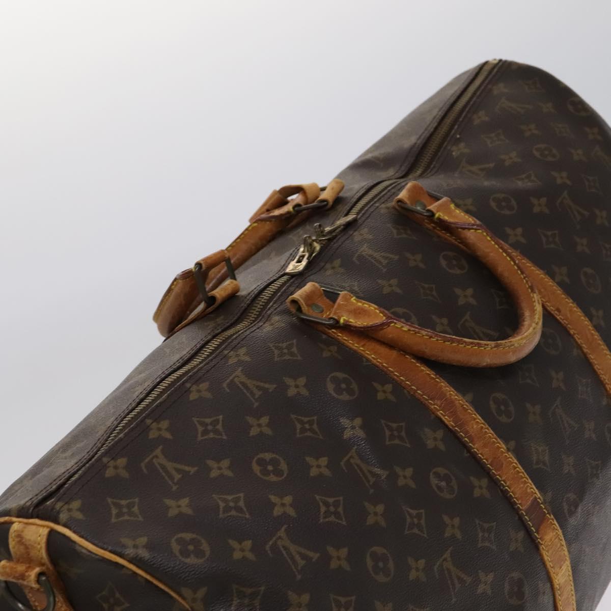 LOUIS VUITTON Monogram Keepall Bandouliere 60 Boston Bag M41412 LV Auth MY053