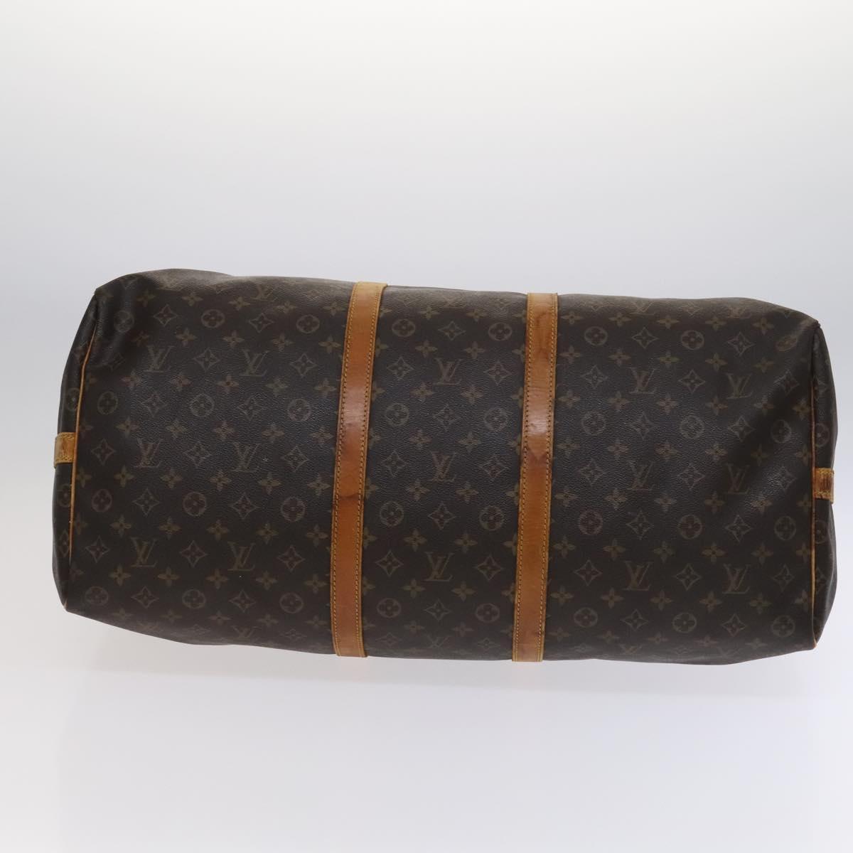 LOUIS VUITTON Monogram Keepall Bandouliere 60 Boston Bag M41412 LV Auth MY053