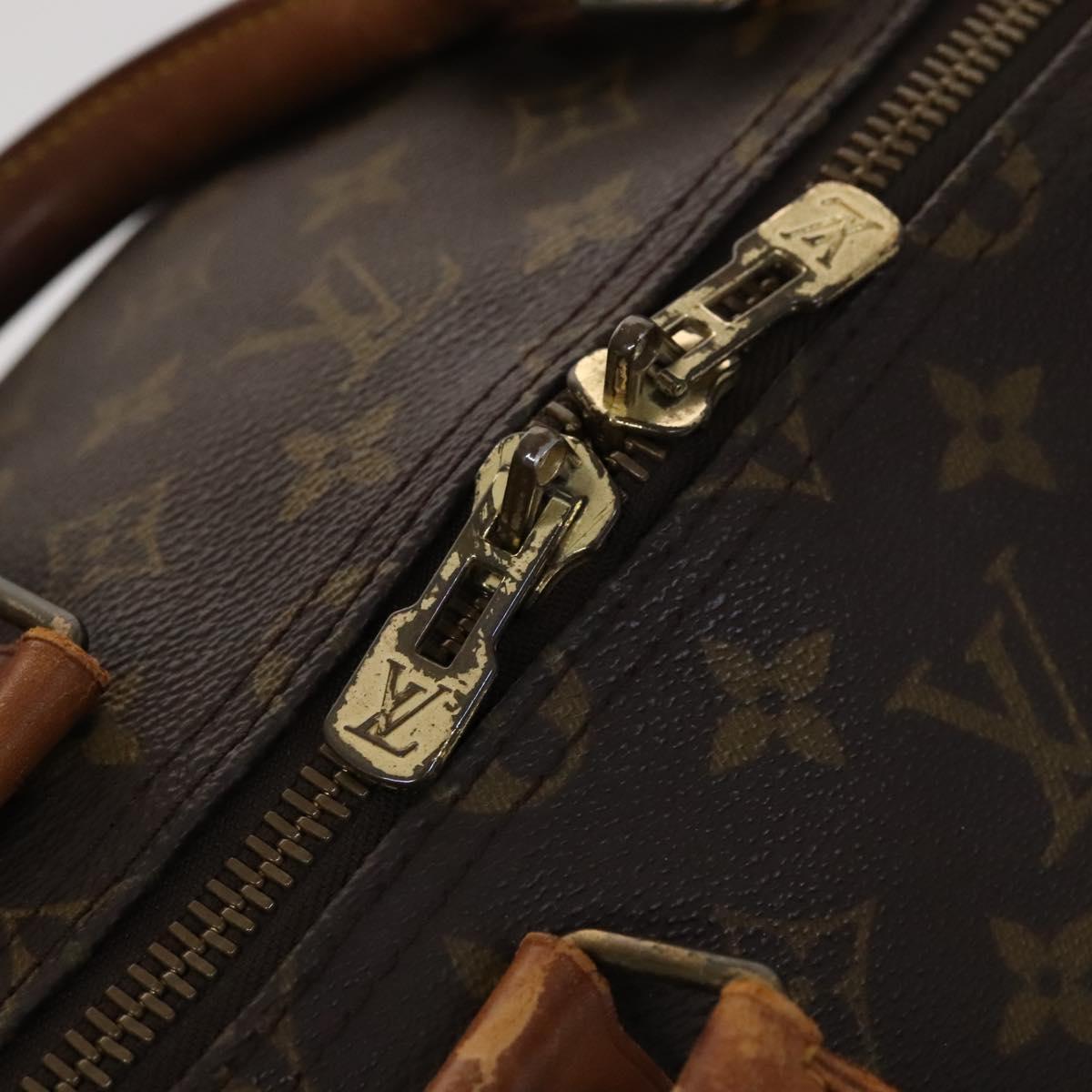 LOUIS VUITTON Monogram Keepall 55 Boston Bag M41424 LV Auth MY056