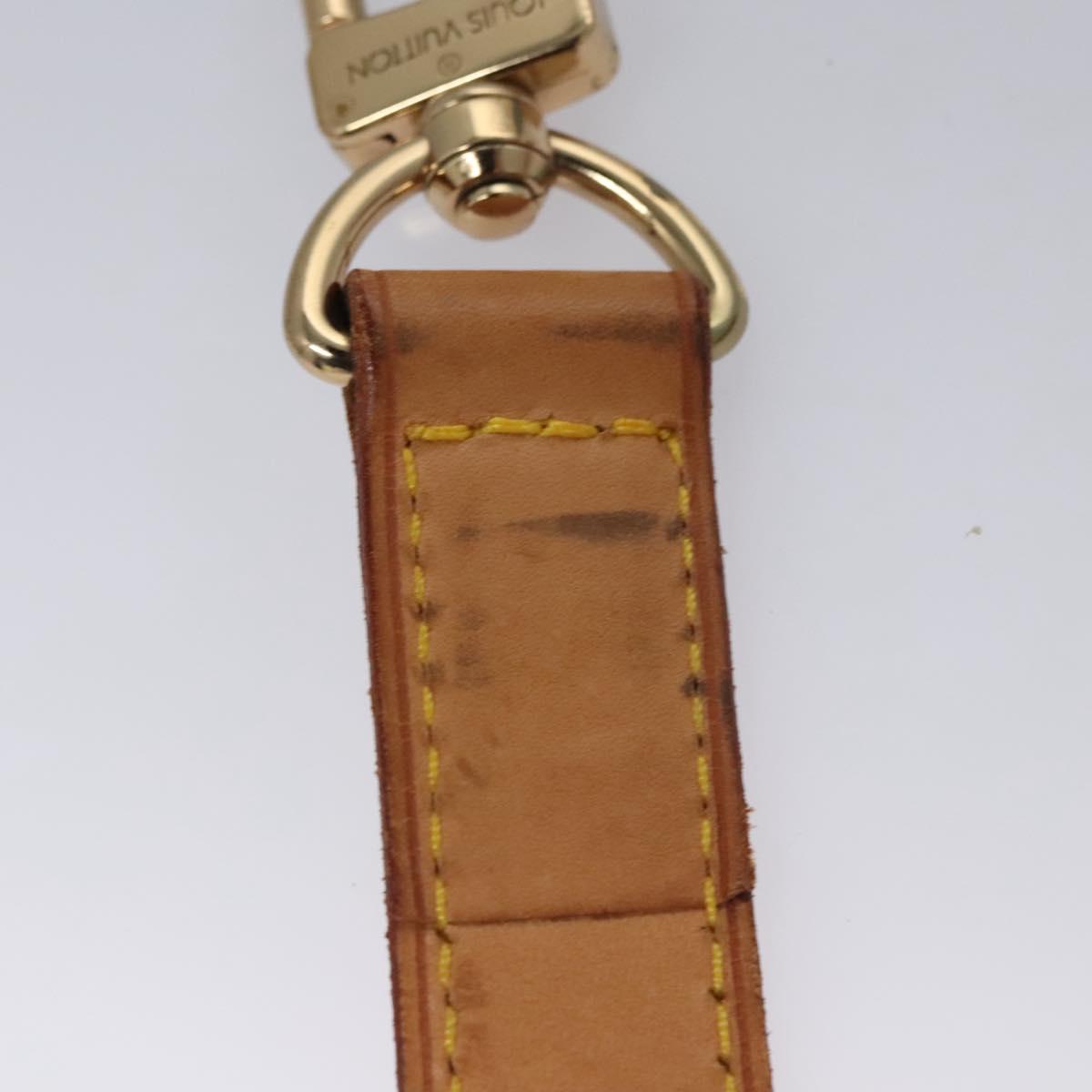 LOUIS VUITTON Adjustable Shoulder Strap Leather 36.2""-43.3"" Beige Auth MY075