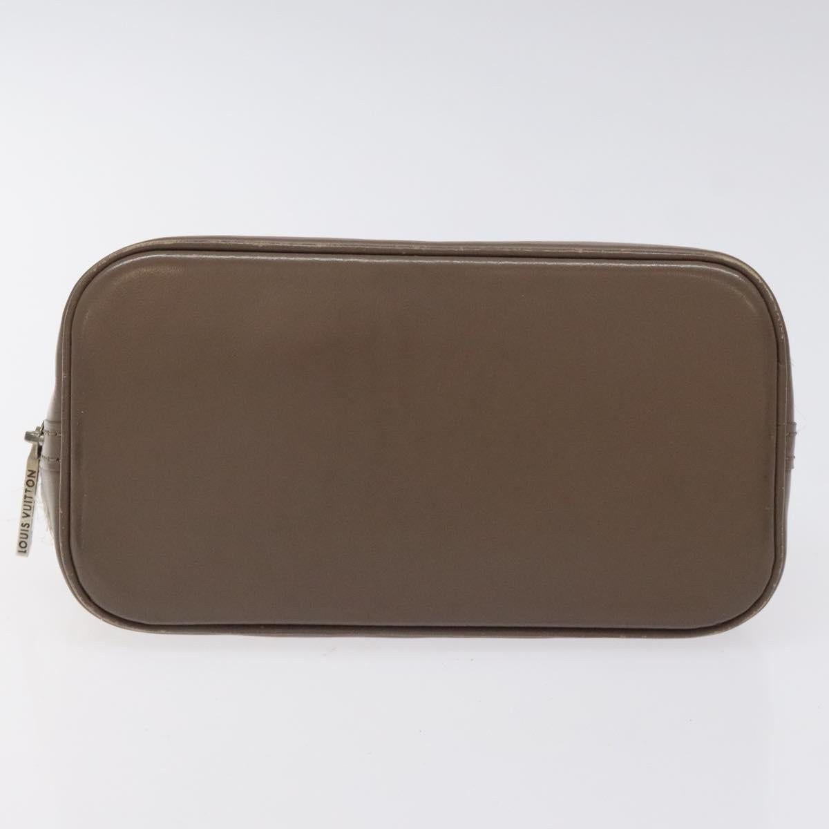 LOUIS VUITTON Monogram Satin Little Alma Hand Bag Gray M92147 LV Auth MY080