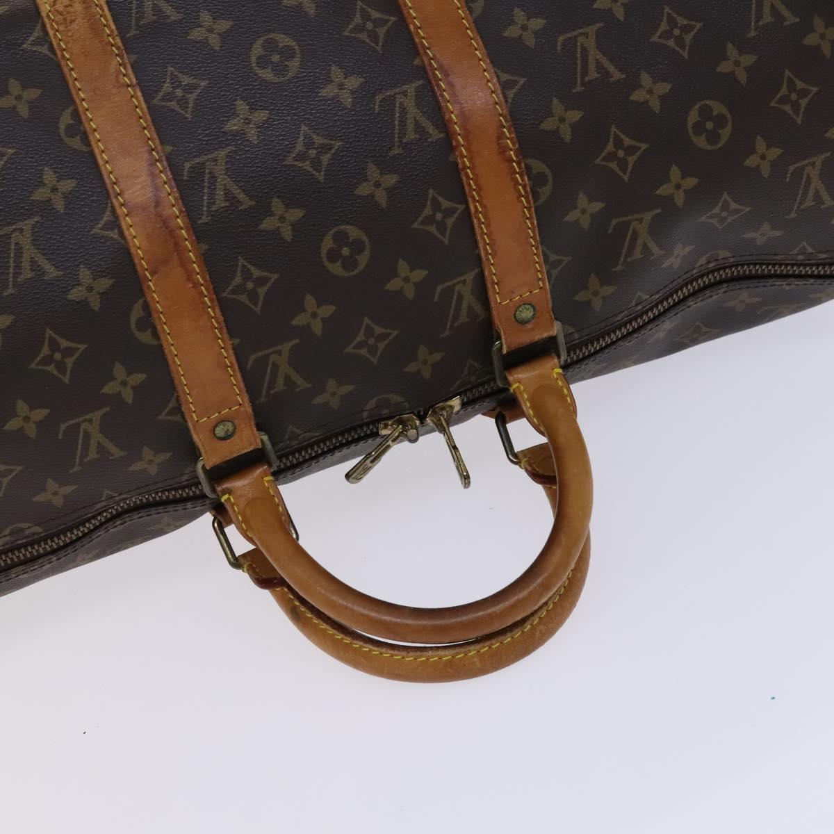 LOUIS VUITTON Monogram Keepall 50 Boston Bag M41426 LV Auth MY083