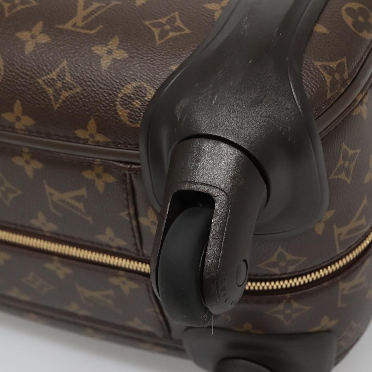 LOUIS VUITTON Monogram V Line Zephyr 55 suitcase Pink LV Auth MY086