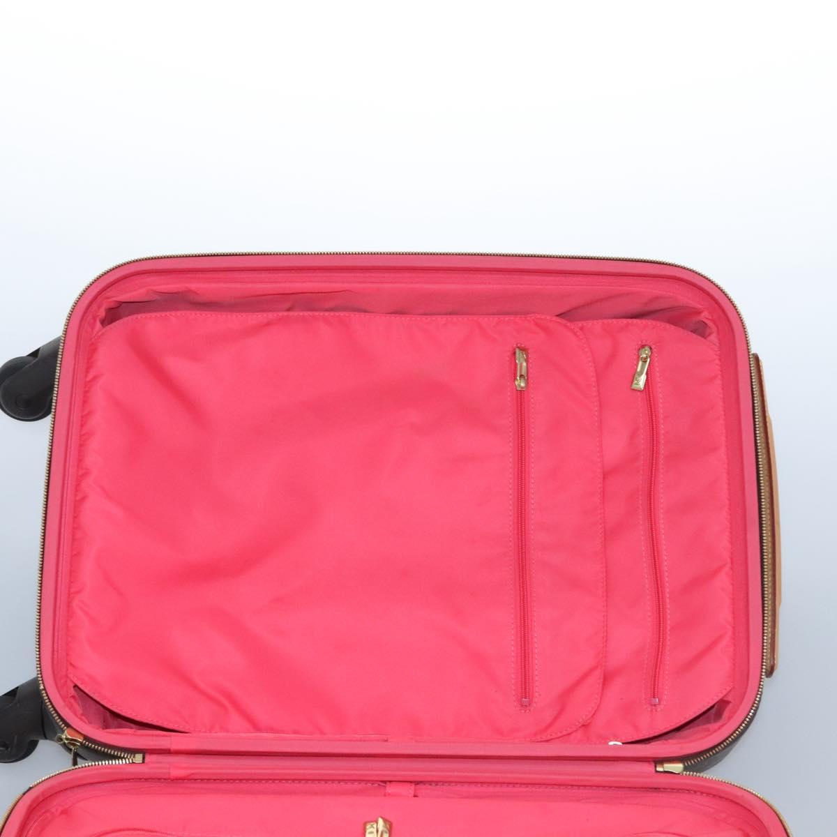 LOUIS VUITTON Monogram V Line Zephyr 55 suitcase Pink LV Auth MY086