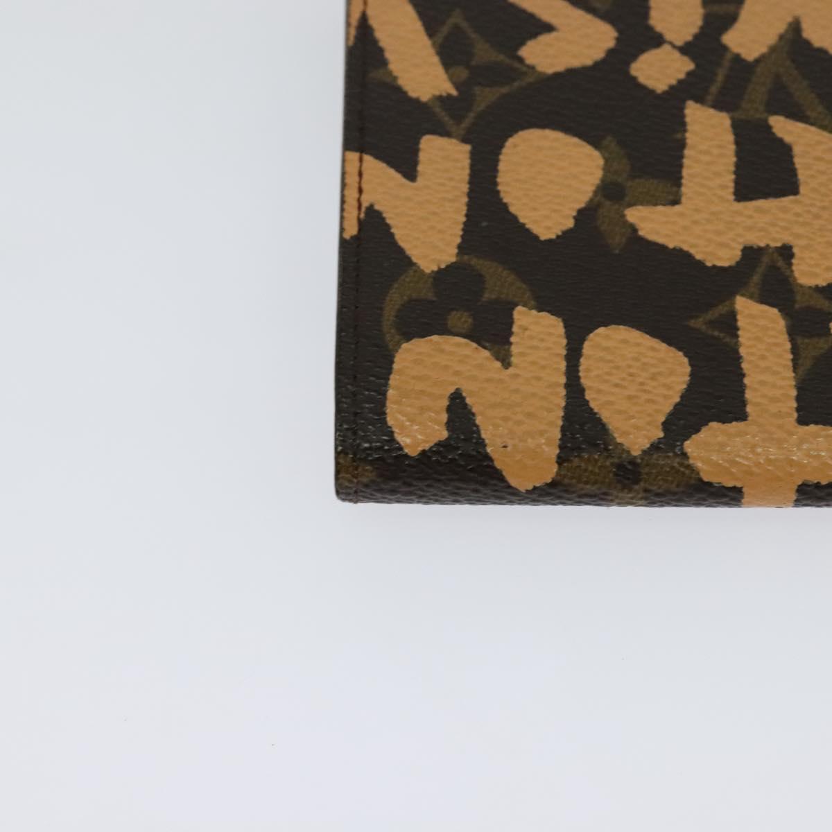 LOUIS VUITTON Monogram Graffiti Porte Monnaie Credit Wallet M92190 Auth MY097V