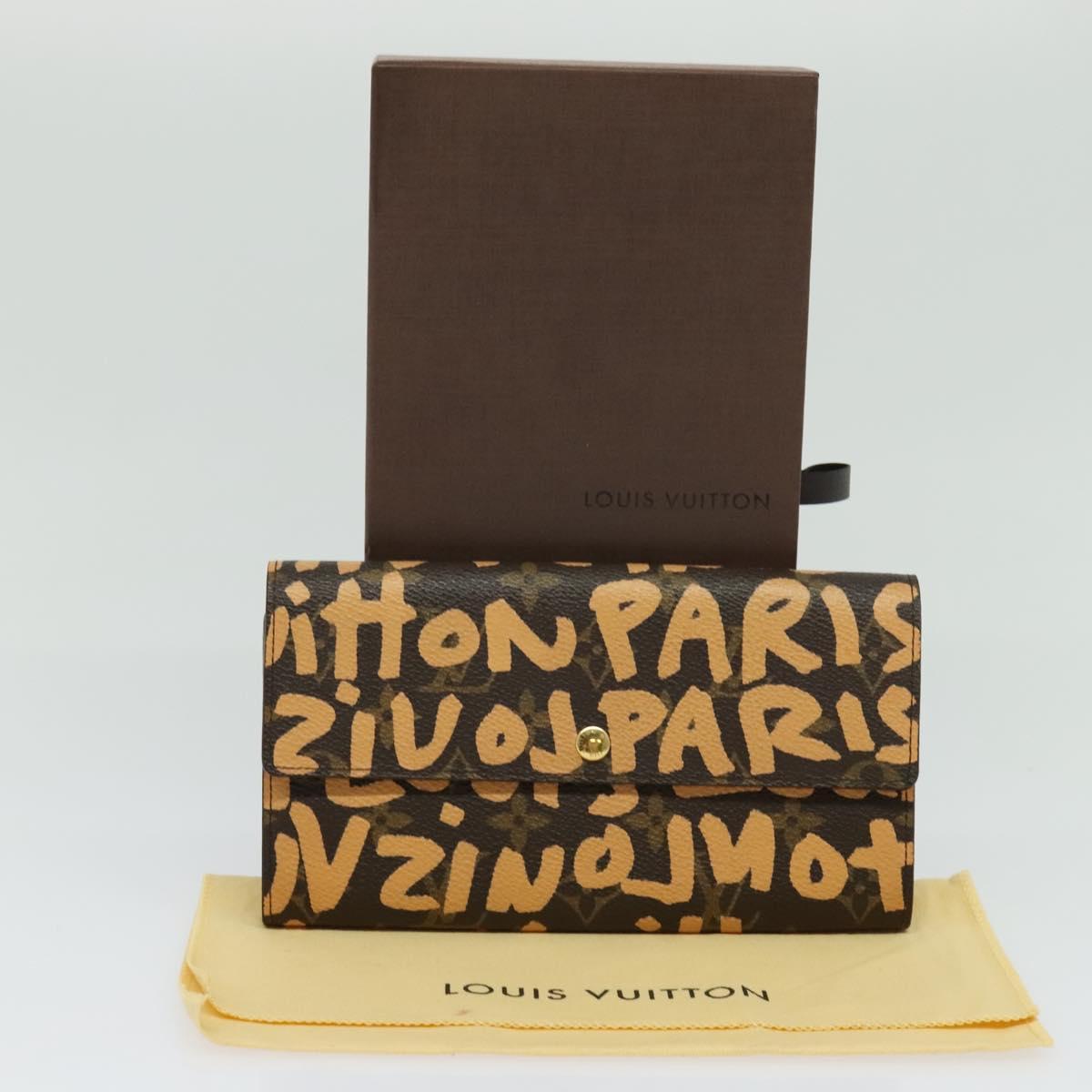 LOUIS VUITTON Monogram Graffiti Porte Monnaie Credit Wallet M92190 Auth MY097V