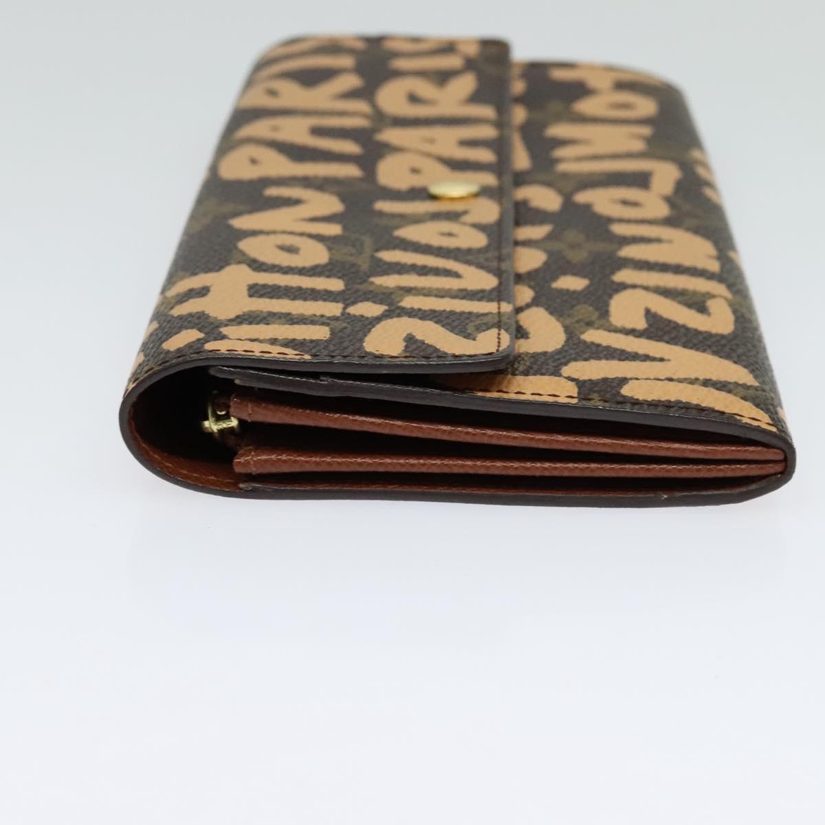LOUIS VUITTON Monogram Graffiti Porte Monnaie Credit Wallet M92190 Auth MY097V