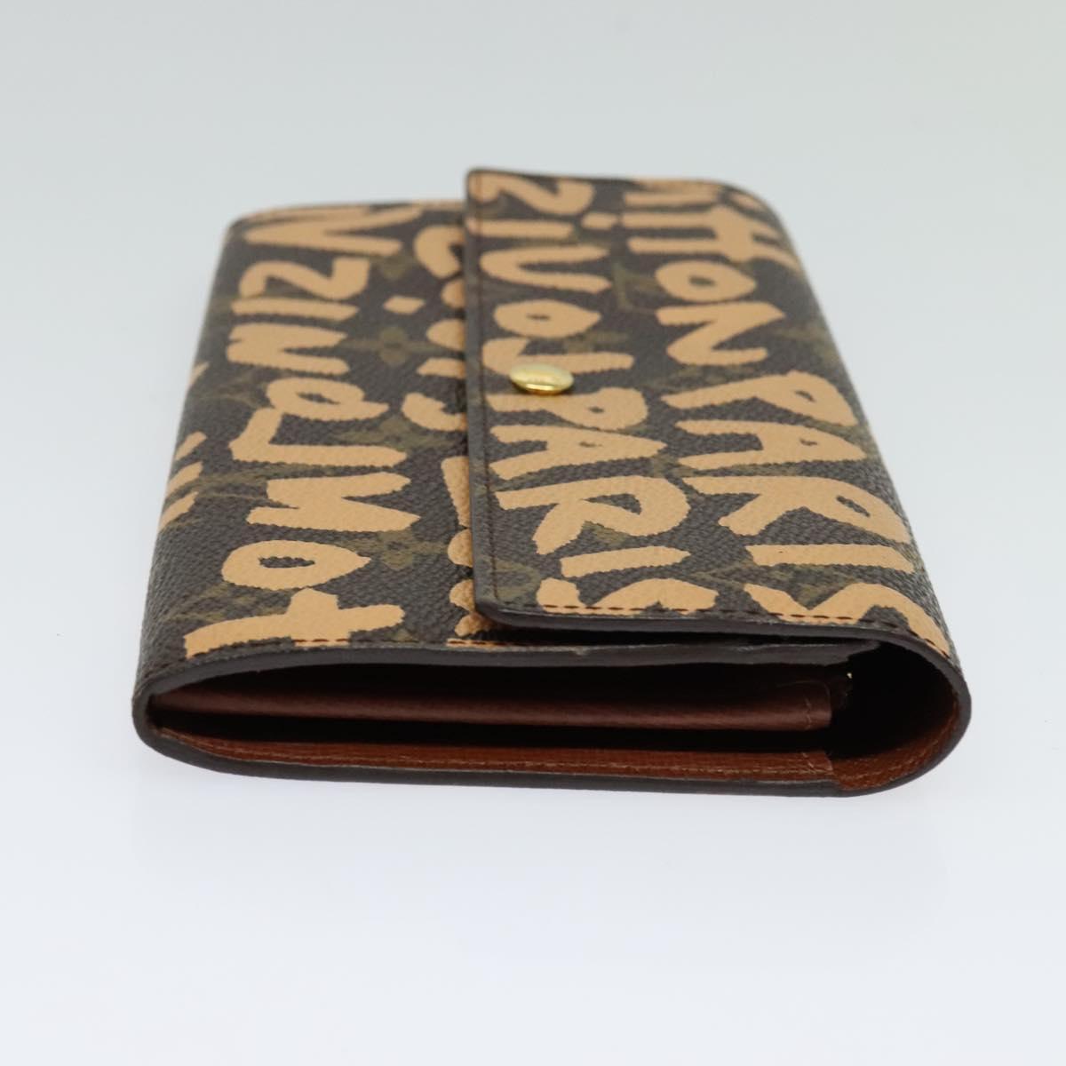 LOUIS VUITTON Monogram Graffiti Porte Monnaie Credit Wallet M92190 Auth MY097V