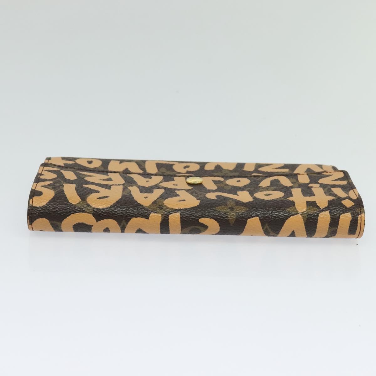 LOUIS VUITTON Monogram Graffiti Porte Monnaie Credit Wallet M92190 Auth MY097AV