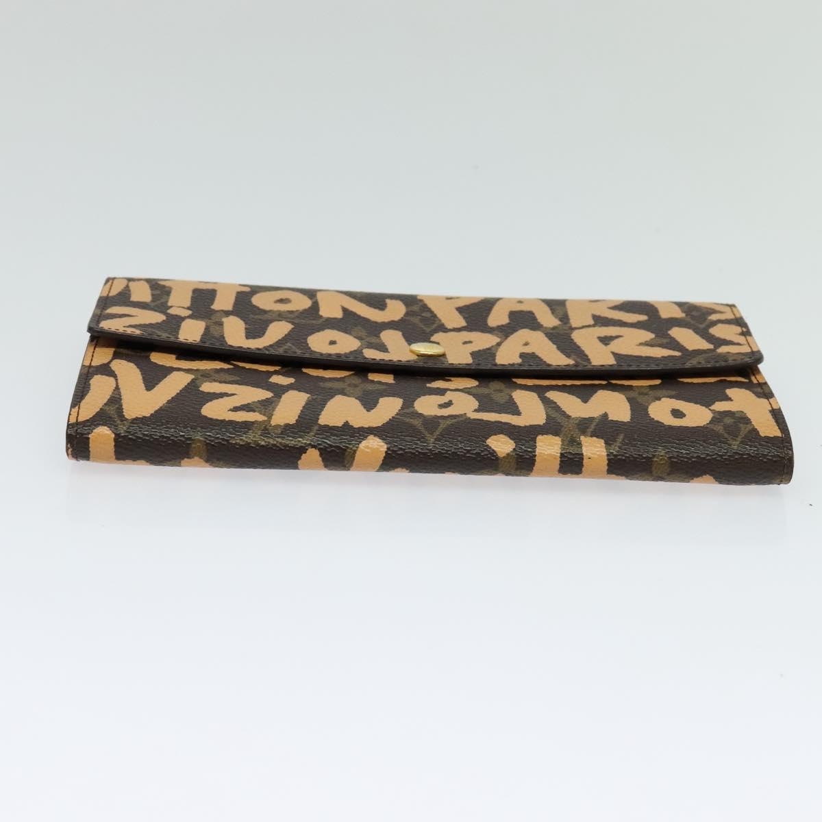 LOUIS VUITTON Monogram Graffiti Porte Monnaie Credit Wallet M92190 Auth MY097V
