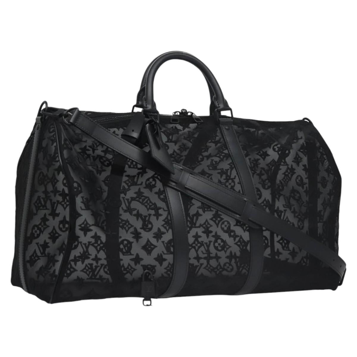 LOUIS VUITTON Monogram See Through Keepall Bandouliere 50 M53971 LV Auth MY116SA