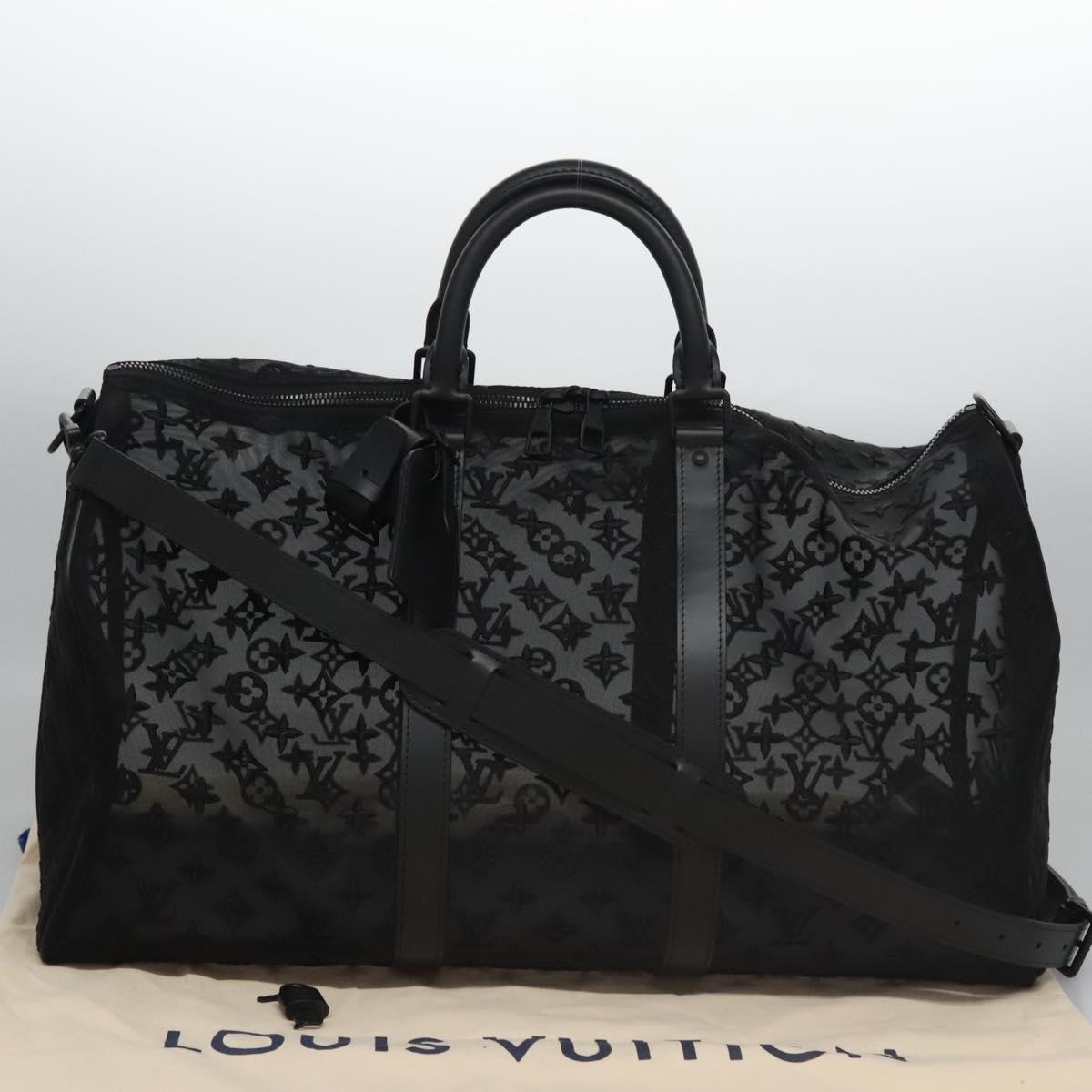 LOUIS VUITTON Monogram See Through Keepall Bandouliere 50 M53971 LV Auth my116SAM