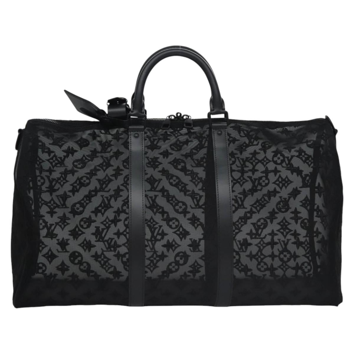LOUIS VUITTON Monogram See Through Keepall Bandouliere 50 M53971 LV Auth my116SAM