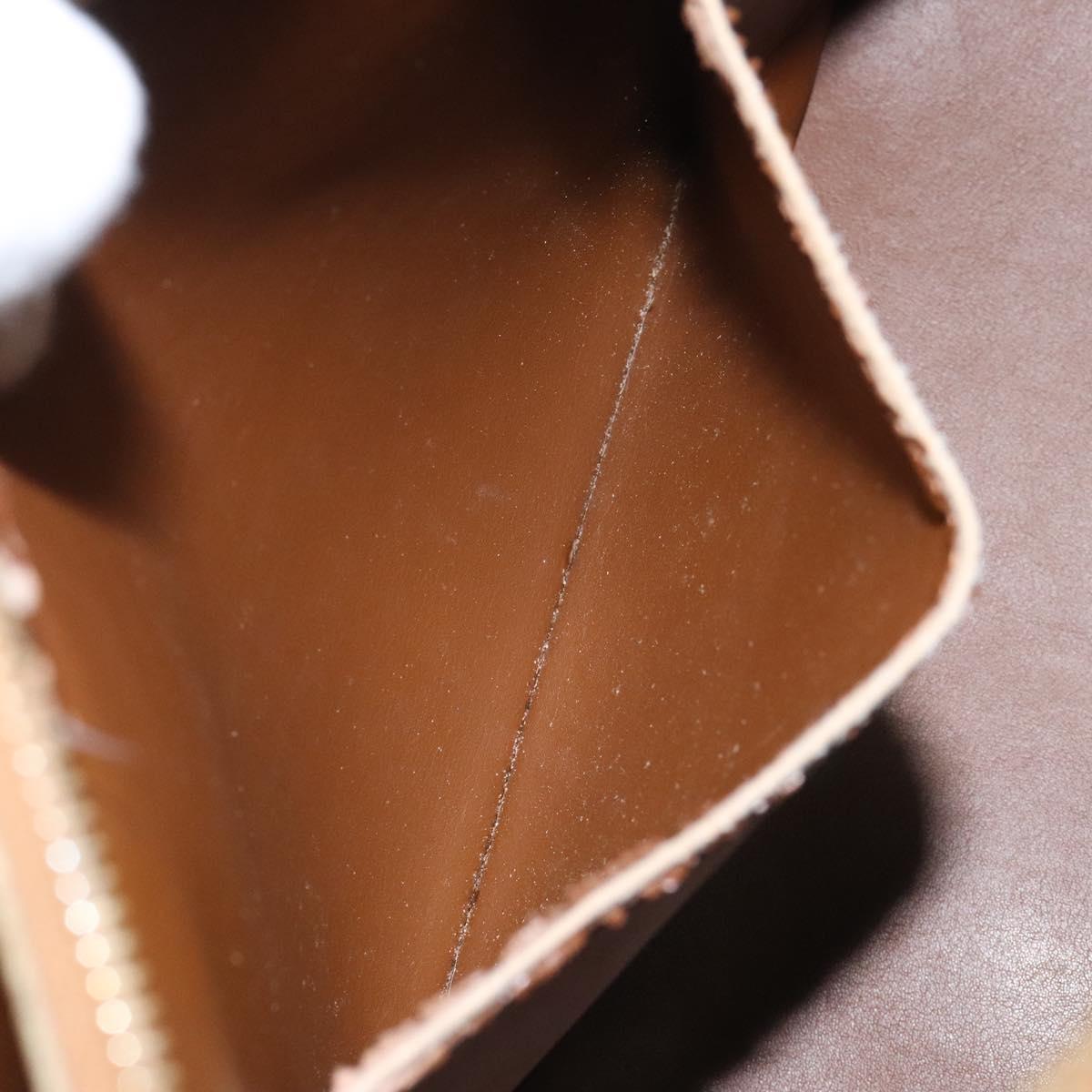 LOUIS VUITTON Monogram Vernis Houston Hand Bag Bronze M91122 LV Auth MY122