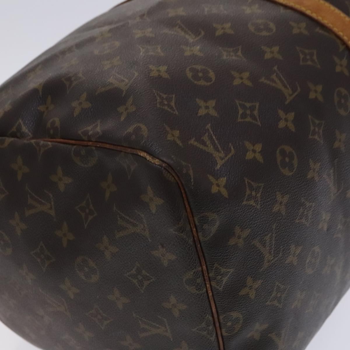 LOUIS VUITTON Monogram Keepall 55 Boston Bag M41424 LV Auth MY147