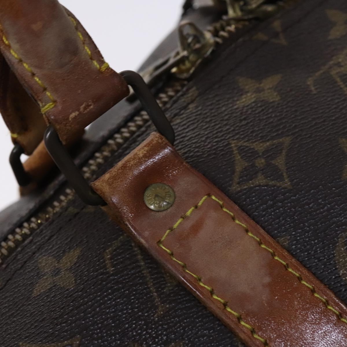 LOUIS VUITTON Monogram Keepall 55 Boston Bag M41424 LV Auth MY147