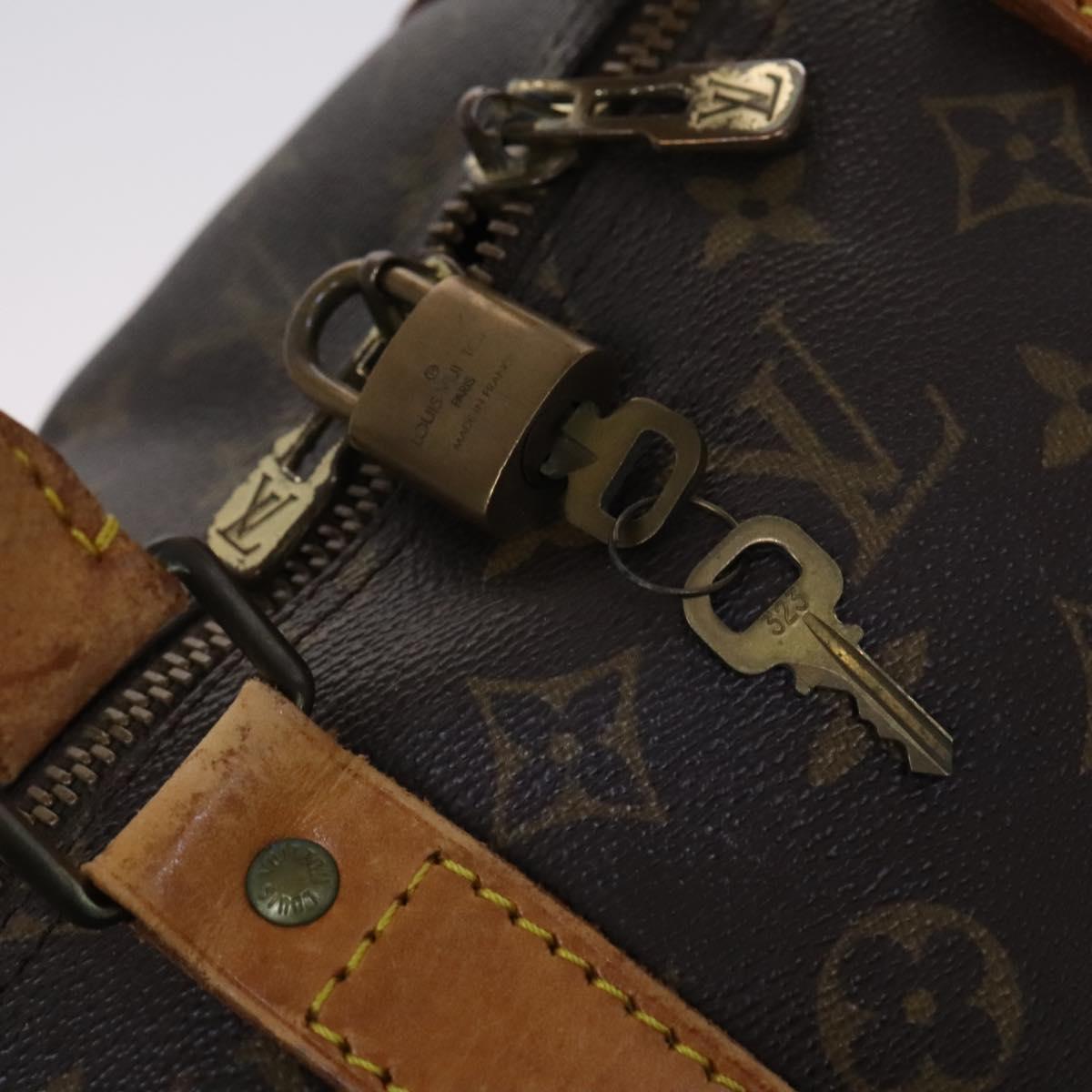 LOUIS VUITTON Monogram Keepall 55 Boston Bag M41424 LV Auth MY147