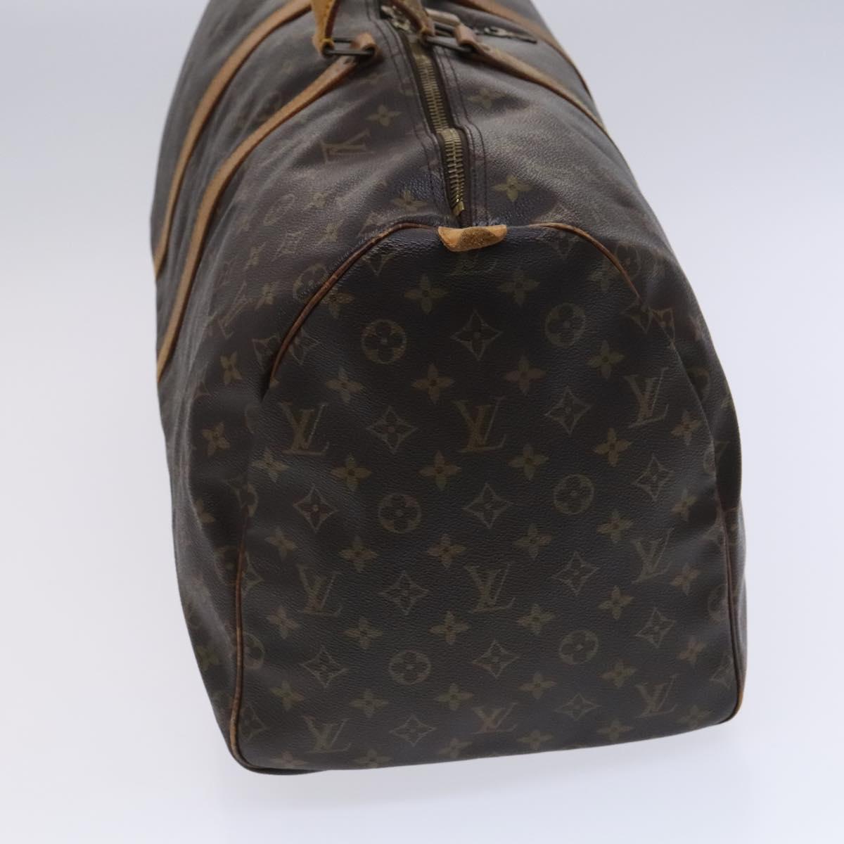 LOUIS VUITTON Monogram Keepall 55 Boston Bag M41424 LV Auth MY147
