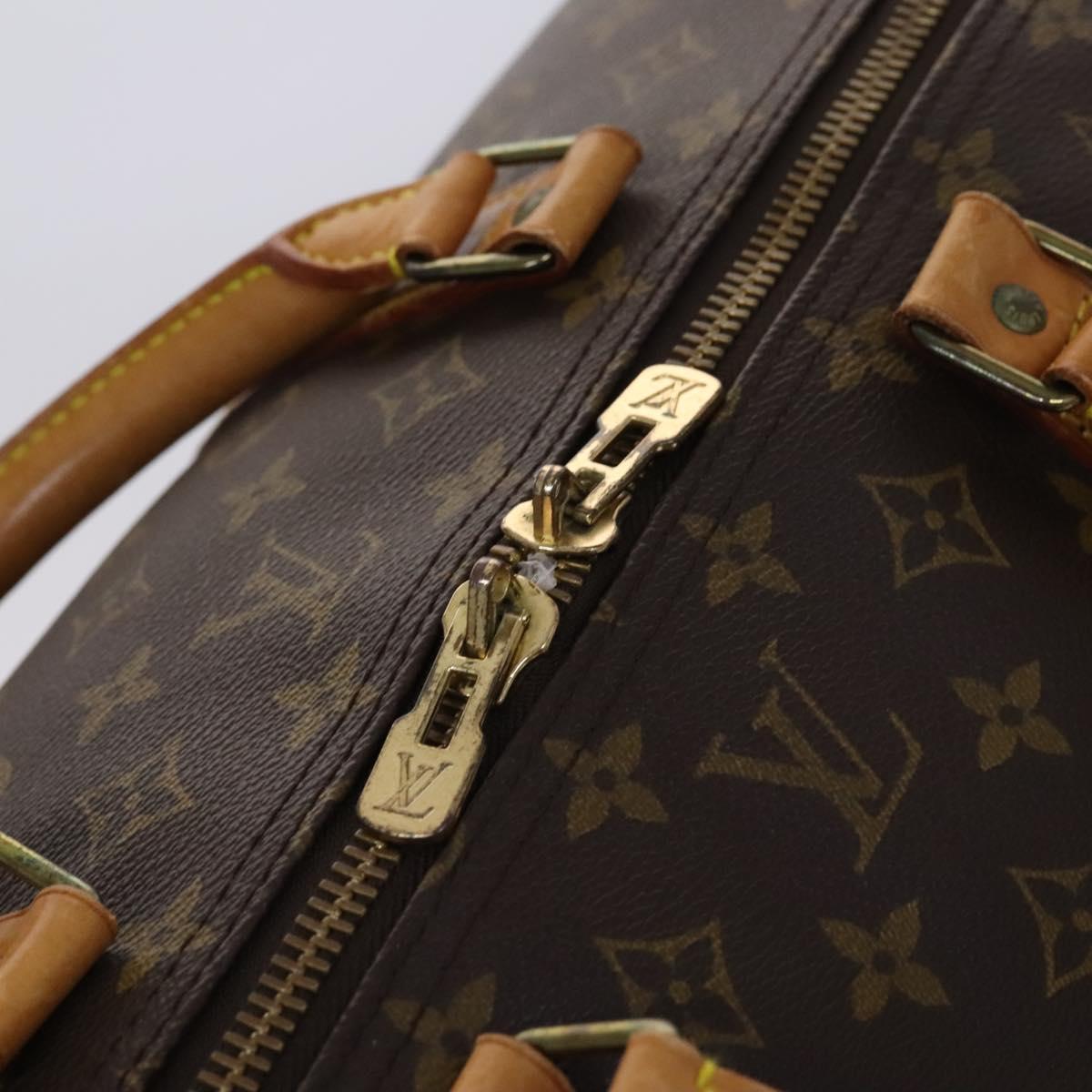 LOUIS VUITTON Monogram Keepall 60 Boston Bag M41422 LV Auth MY160