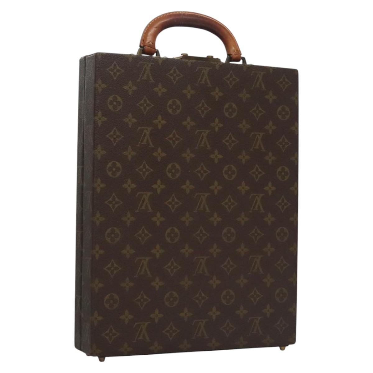 LOUIS VUITTON Monogram Attache case Hand Bag LV Auth MY174A