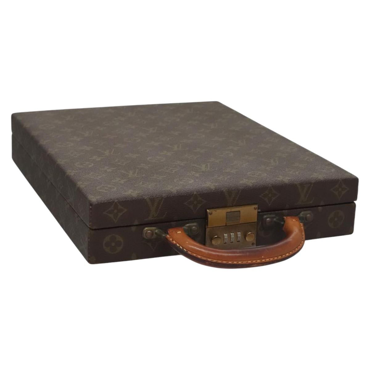 LOUIS VUITTON Monogram Attache case Hand Bag LV Auth MY174A