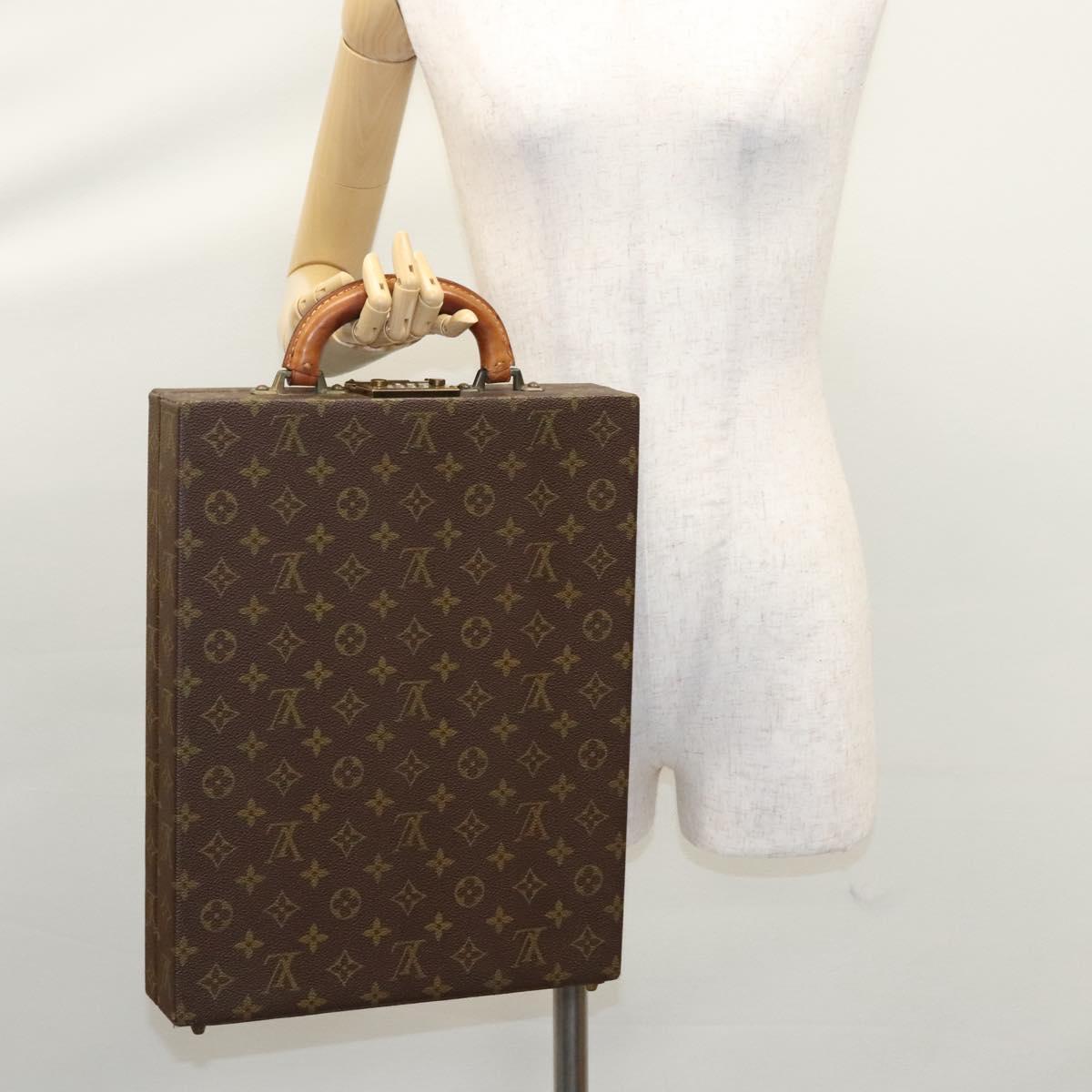 LOUIS VUITTON Monogram Attache case Hand Bag LV Auth MY174A