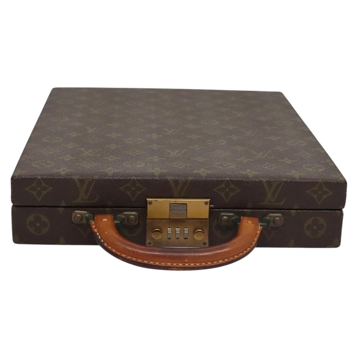 LOUIS VUITTON Monogram Attache case Hand Bag LV Auth MY174A