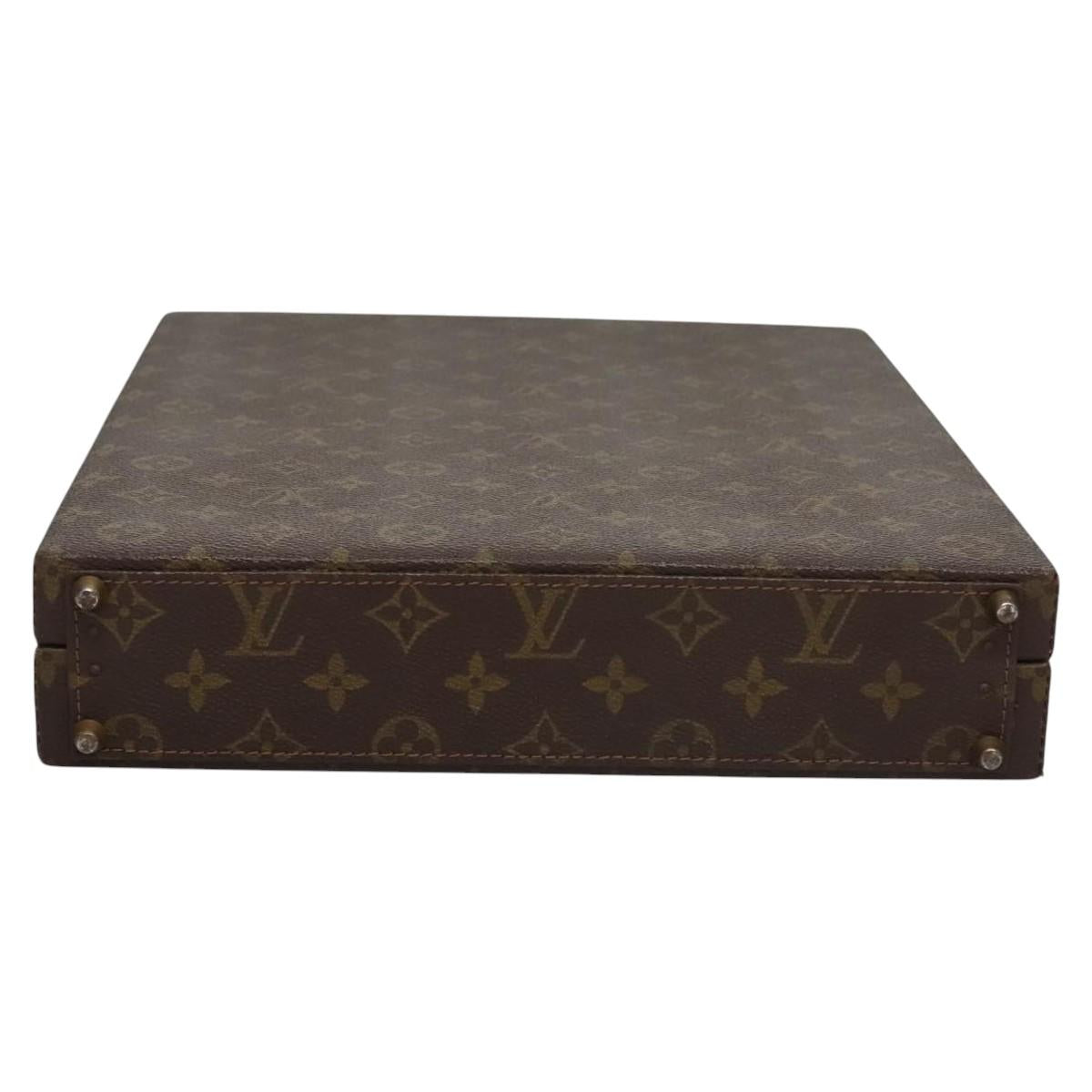 LOUIS VUITTON Monogram Attache case Hand Bag LV Auth MY174A