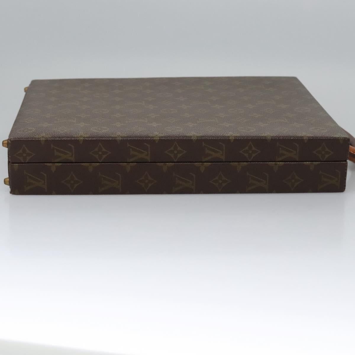 LOUIS VUITTON Monogram Attache case Hand Bag LV Auth MY174A