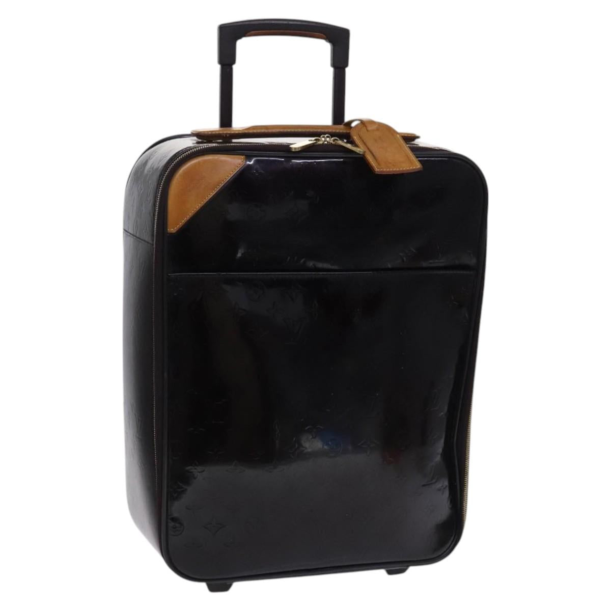 LOUIS VUITTON Monogram Vernis Pegas 45 Suitcase Amarante M91277 LV Auth MY187