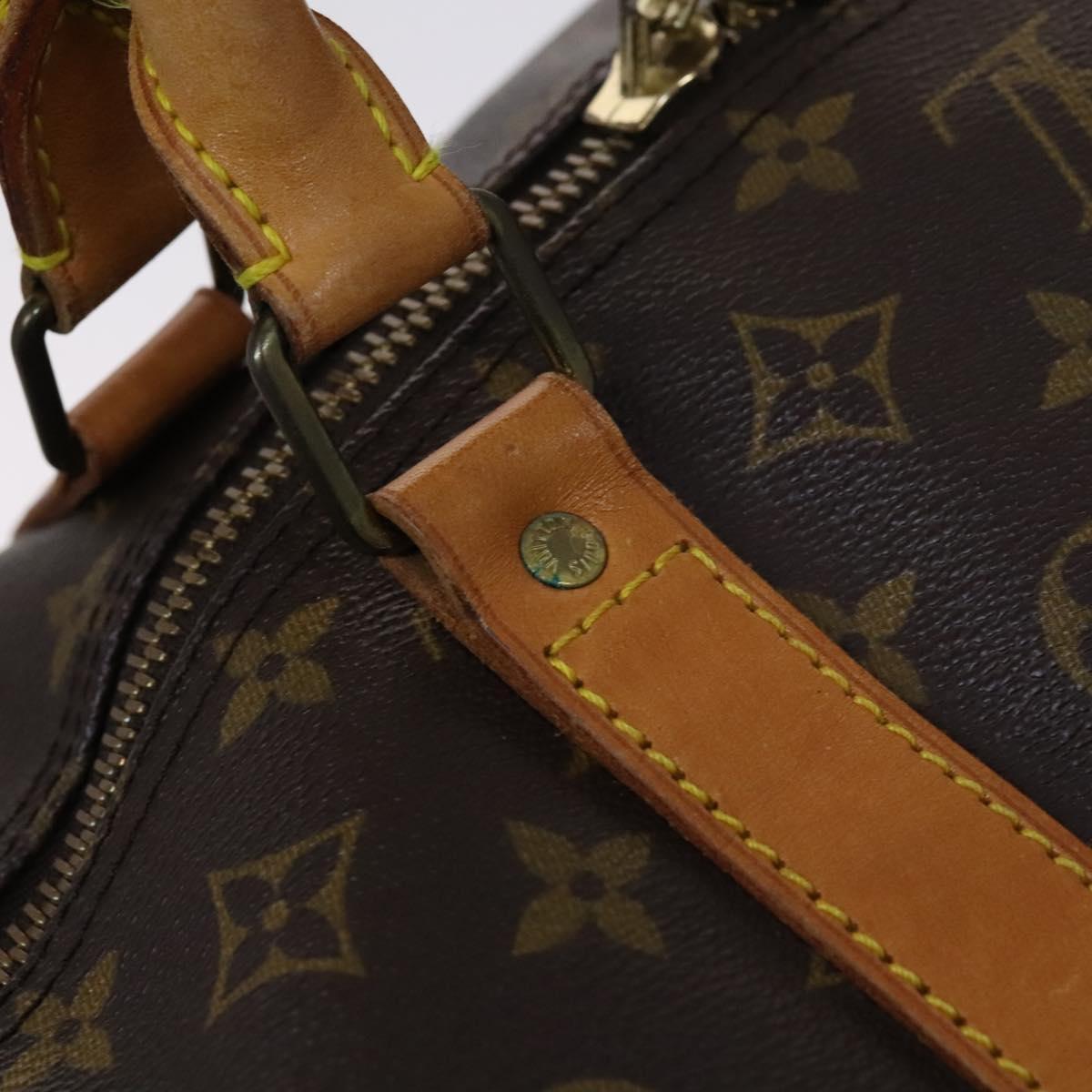 LOUIS VUITTON Monogram Keepall Bandouliere 60 Boston Bag M41412 LV Auth MY220