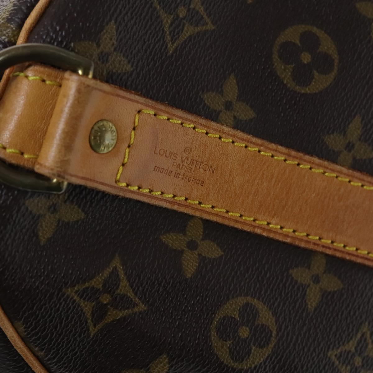 LOUIS VUITTON Monogram Keepall Bandouliere 60 Boston Bag M41412 LV Auth MY220