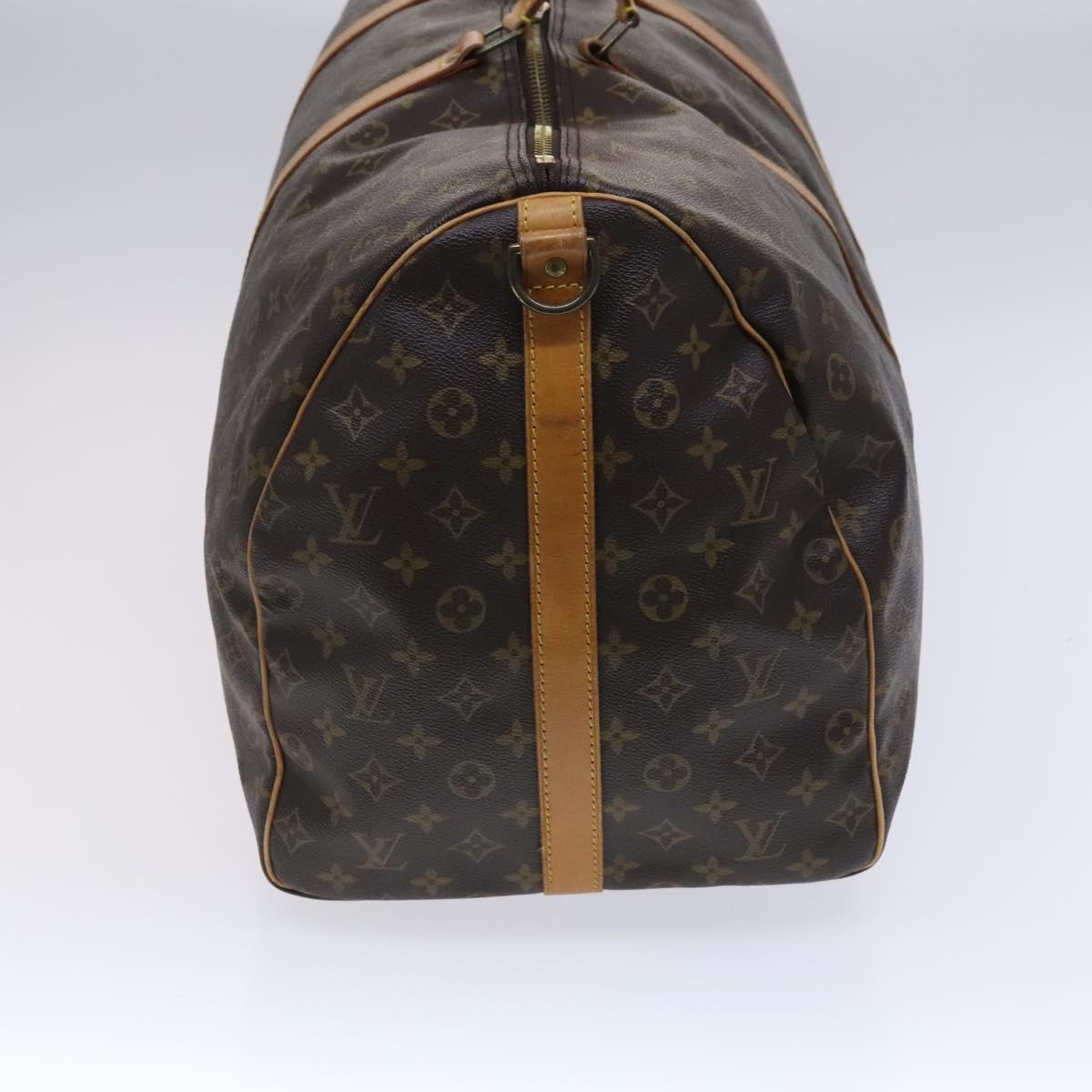 LOUIS VUITTON Monogram Keepall Bandouliere 60 Boston Bag M41412 LV Auth MY220