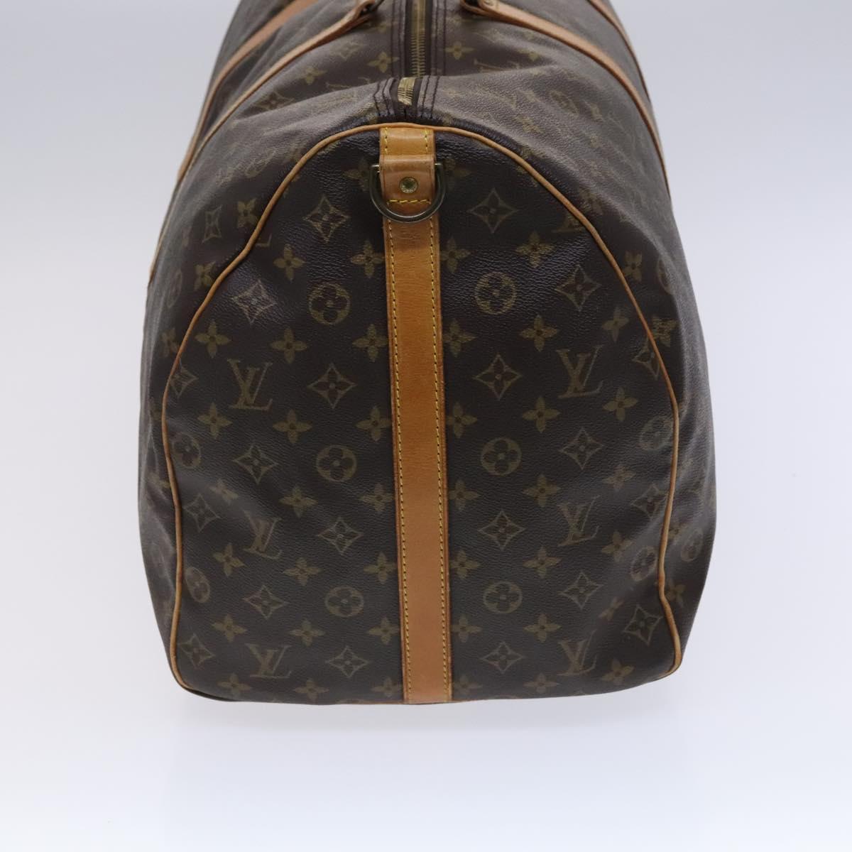 LOUIS VUITTON Monogram Keepall Bandouliere 60 Boston Bag M41412 LV Auth MY220