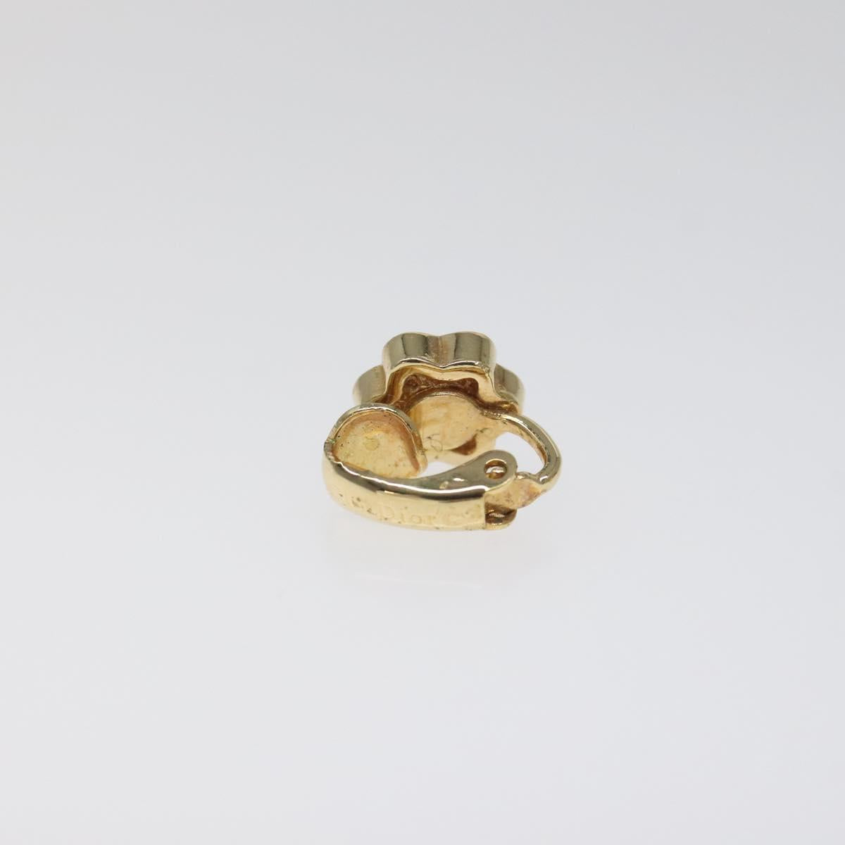 Christian Dior Earring metal Gold Auth MY246