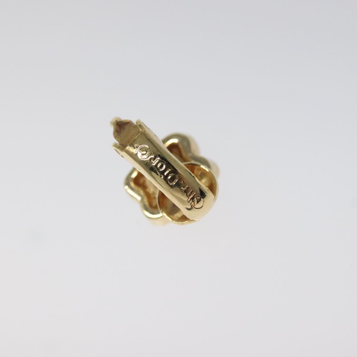 Christian Dior Earring metal Gold Auth MY246