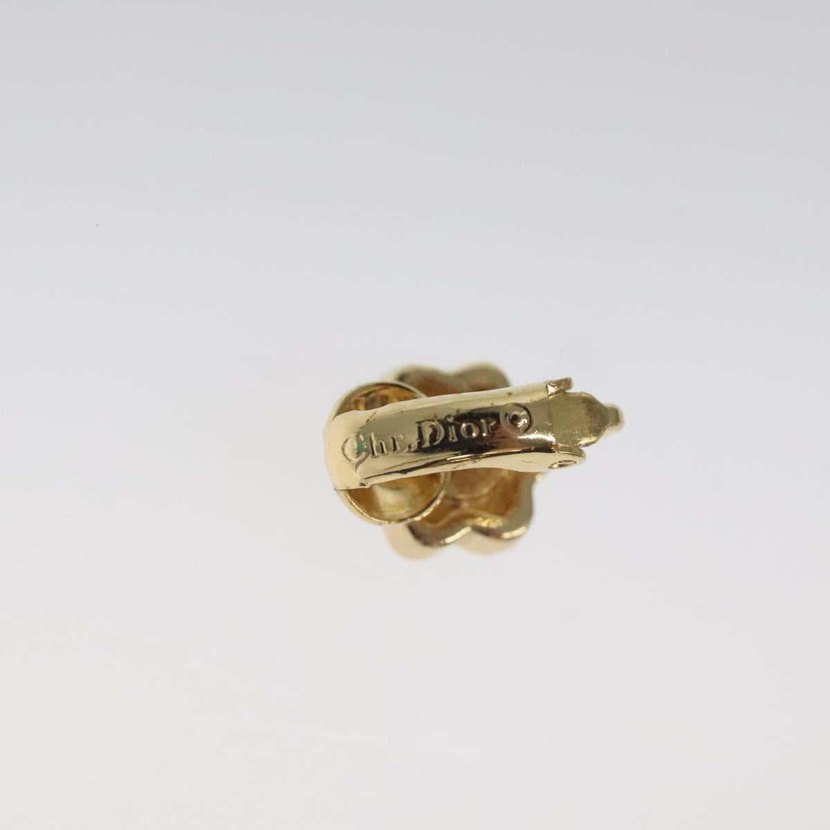 Christian Dior Earring metal Gold Auth MY246