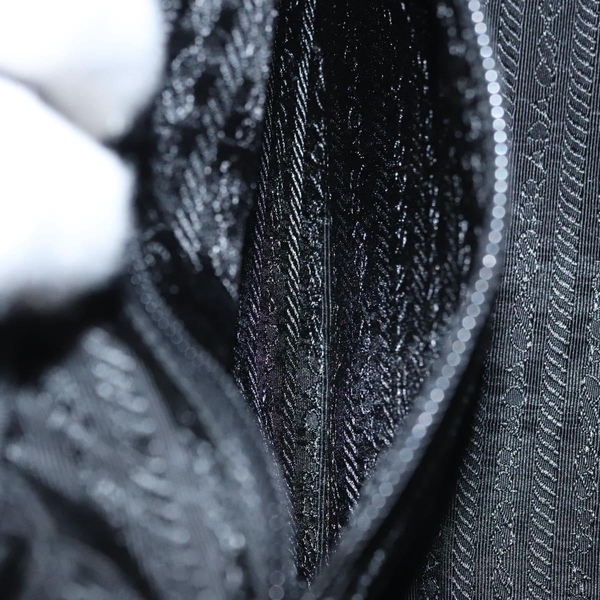 PRADA Hand Bag Velor Dark Brown Auth MY263