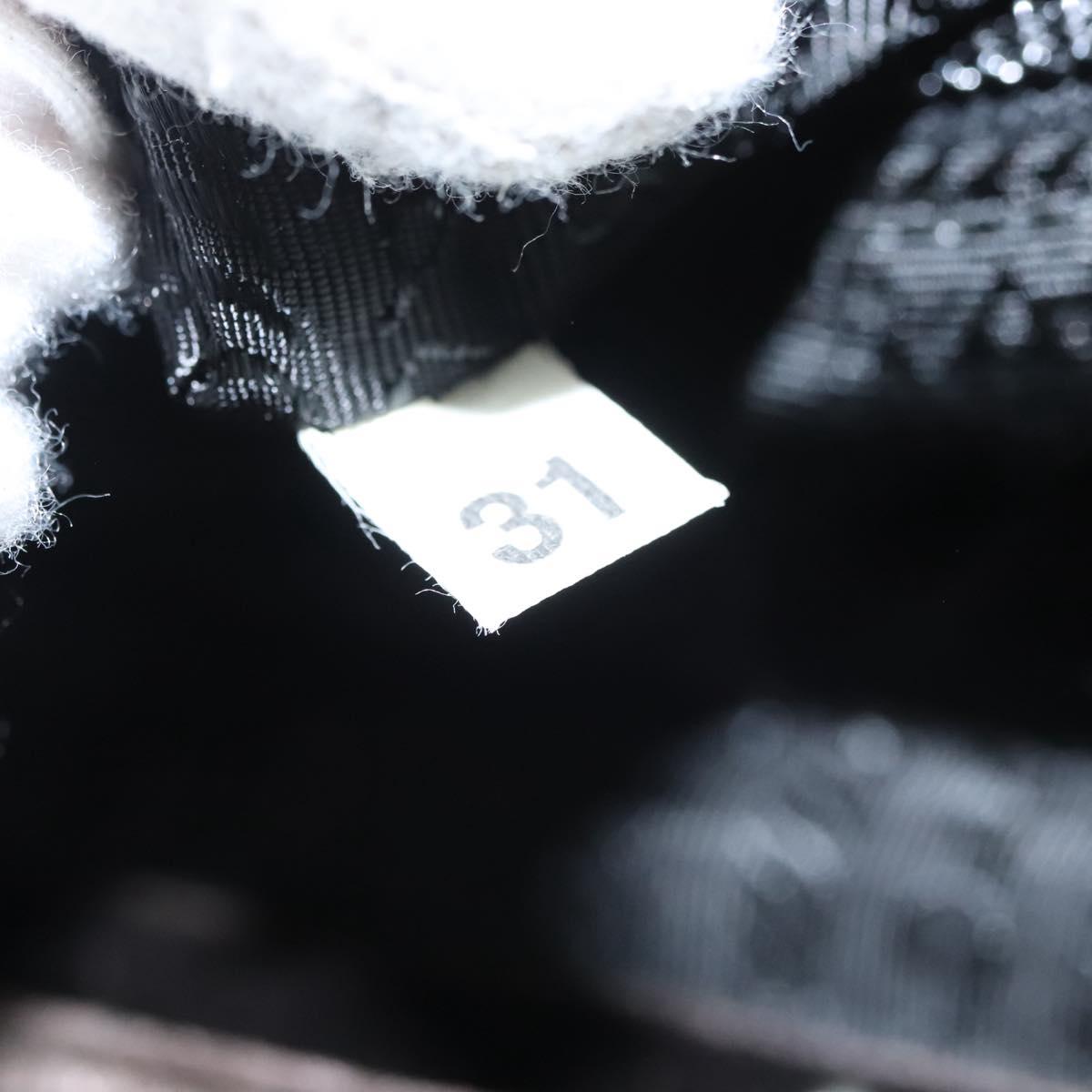 PRADA Hand Bag Velor Dark Brown Auth MY263